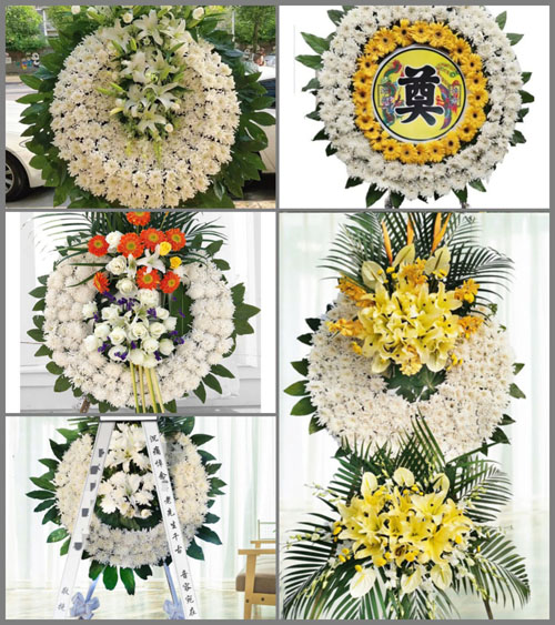 安徽蚌埠市五河县朱顶镇梁巷村花圈速递